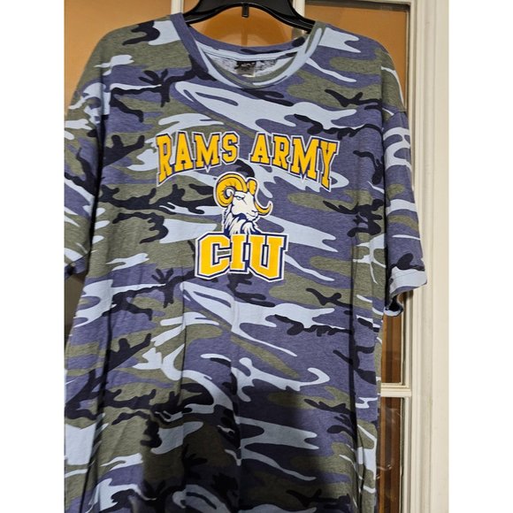 Code V Camouflage Rams Army TSHIRT Men Size X-Large - Picture 1 of 4
